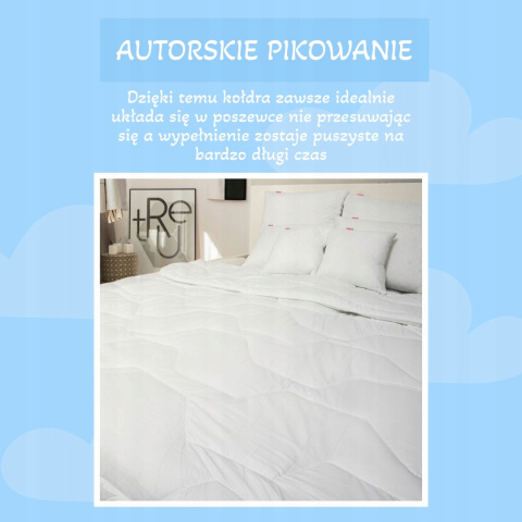 Kołdra 140x200 Całoroczna + 2x Poduszka 70x80 Pikowana Kołdra 140x200 Całoroczna + 2x Poduszka 70x80 Pikowana