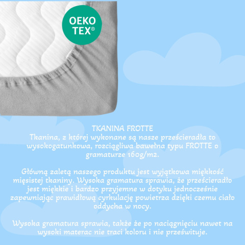 Prześcieradło 140x200 Frotte z gumką Prześcieradło 140x200 Frotte z gumką
