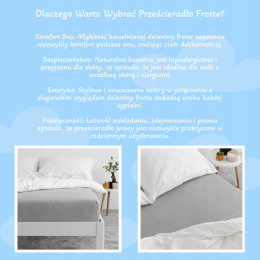 Prześcieradło 180x200 Frotte z gumką