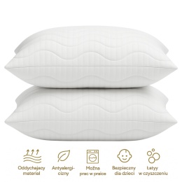 Poduszka 40x50 Pikowana Gruba Z zamkiem