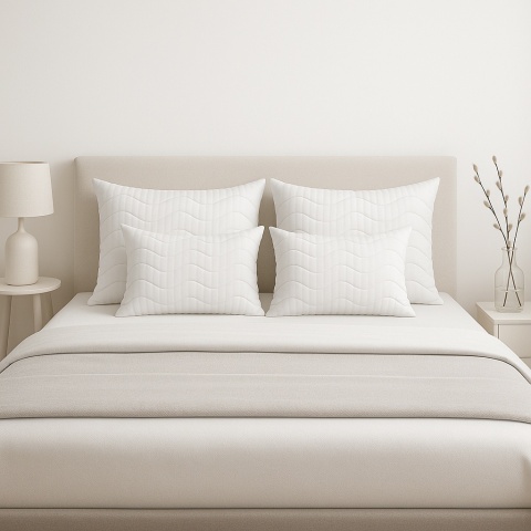 Poduszka 50x80 Pikowana Gruba Z zamkiem