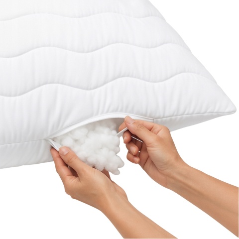 Poduszka 50x80 Pikowana Gruba Z zamkiem