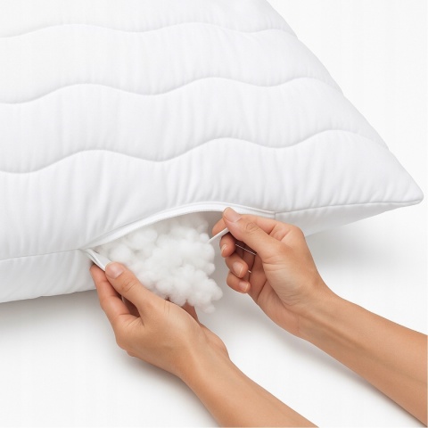 Poduszka 40x50 Pikowana Gruba Z zamkiem